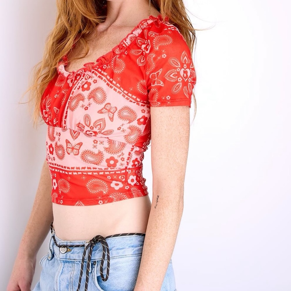 Lisa Says Gah Lana Mesh Top